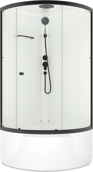 Душевая кабина Domani-Spa Simple 99 high Black / DS01Sm99HWCl00.Gt-V1.2-Black
