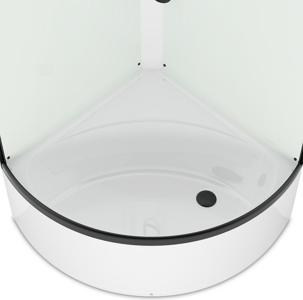 Купить Душевая кабина Domani-Spa Simple 99 high Black / DS01Sm99HWCl00.Gt-V1.2-Black в Бресте