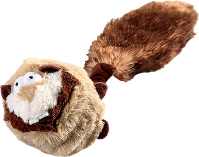 Игрушка для собак Gigwi Catch & Fetch Барсук с пищалками 75106 - 