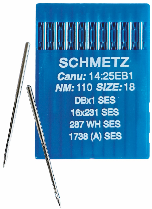 Набор игл для промышленной швейной машины Schmetz DBx1 110 SES Sch-10 (10шт, для трикотажа)
