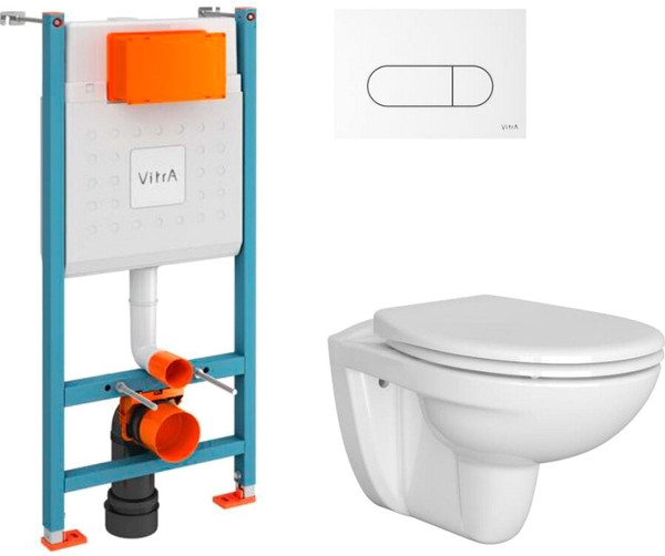 Унитаз подвесной с инсталляцией VitrA Normus / 9773B003-7207