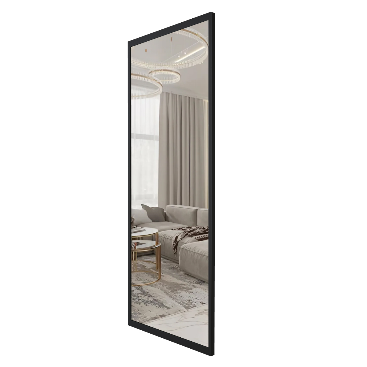 Зеркало Emze Line 200x70 / LINE.200.70.СНЕ (черный)