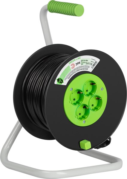 Удлинитель на катушке ЭРА Greenline KAT-3x1-40m / Б0065116