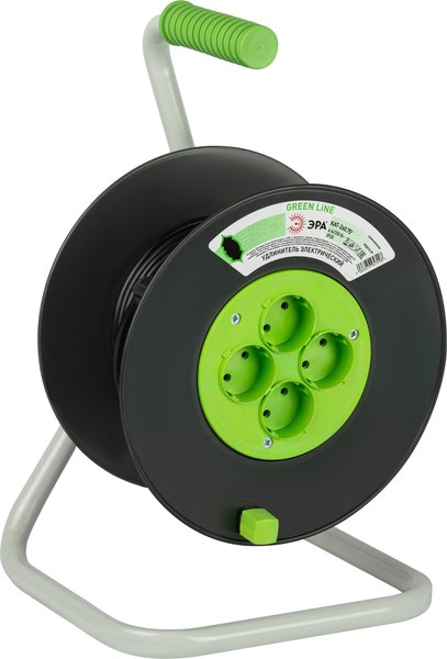 Удлинитель на катушке ЭРА Greenline KAT-2x0.75-30m / Б0065140