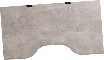 Столешница для стола Millwood С вырезом 160x80x3.6 (бетон/металл черный) - 