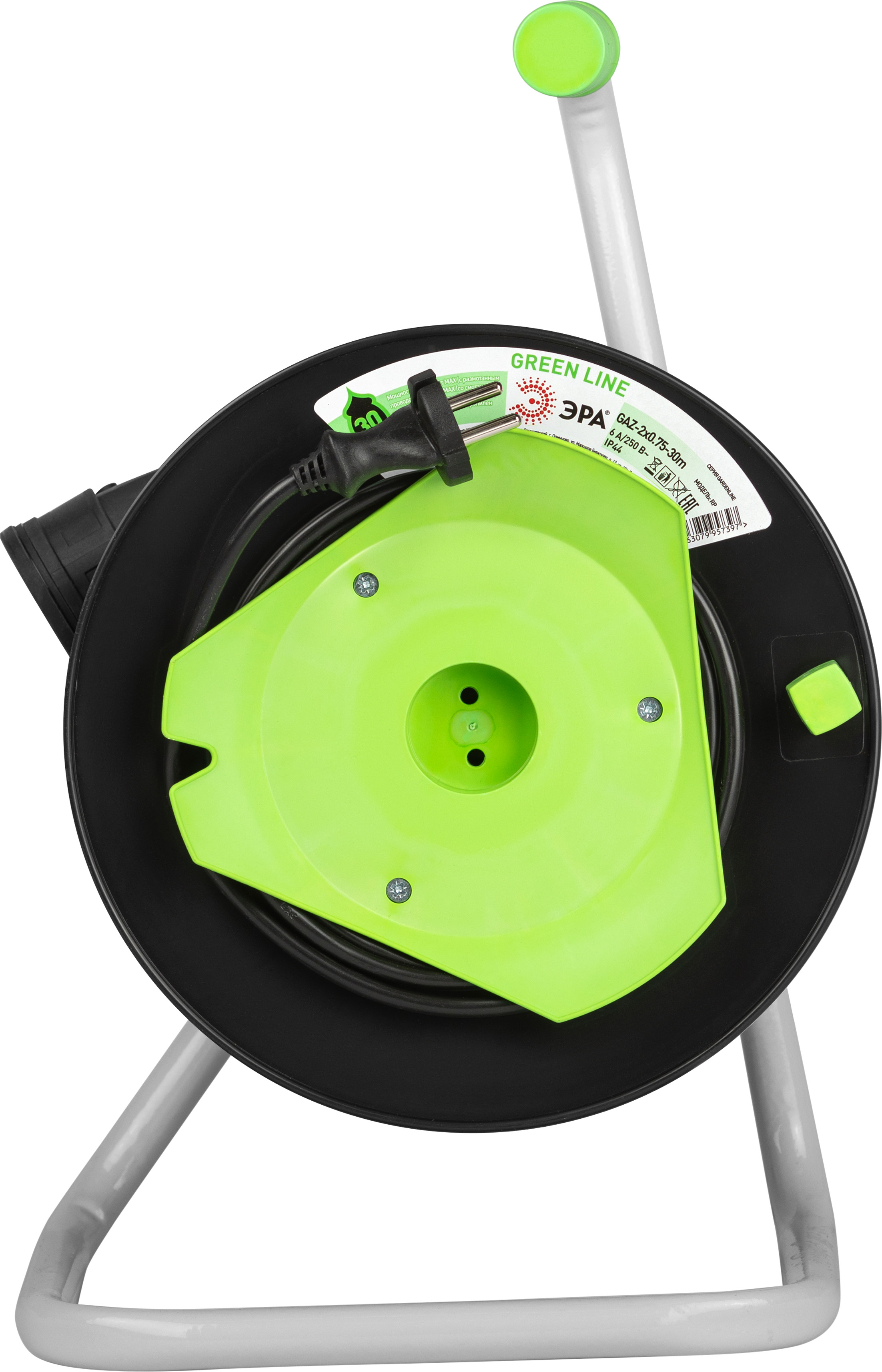 Удлинитель на катушке ЭРА Greenline GAZ-2x0.75-30m / Б0065111