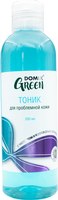 Тоник для лица Domix Green для проблемной кожи с чистотелом, D-пантенолом и серебром (200мл) - 