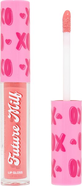 Блеск для губ Beauty Bomb Future milf тон 02 бежевый с блестками