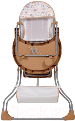 Стульчик для кормления Polini Kids Hello Baby 252. Единорог (макиато)