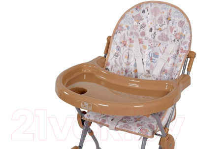 Стульчик для кормления Polini Kids Hello Baby 252. Единорог (макиато)