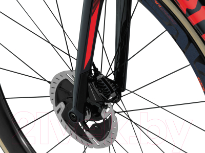Велосипед BMC Roadmachine One Dura Ace Di2 2019 / RM01 (54, синий/красный/черный)
