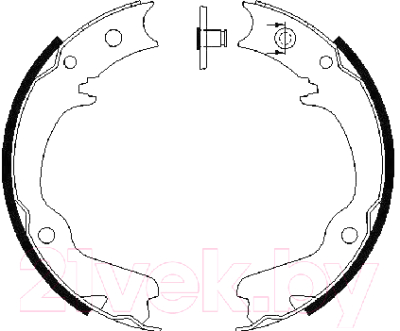 

Тормозные колодки Bosch, 0986487681