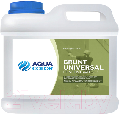 Грунтовка AquaColor Grunt Universal Concentrate 1:3 (1л)