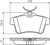 

Тормозные колодки, 0986494437