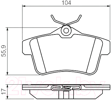 

Тормозные колодки Bosch, 0986494437