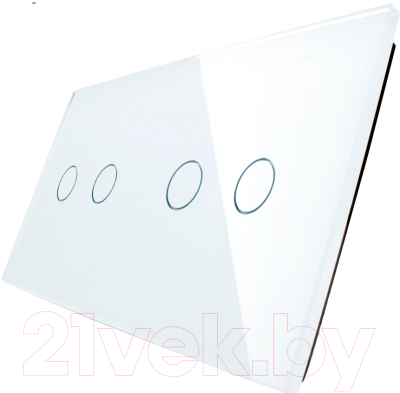 Лицевая панель для выключателя Livolo BB-C7-C2/C2-11 (белый)