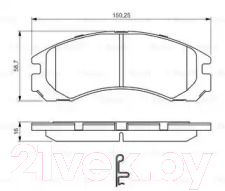 

Тормозные колодки Bosch, 0986495252