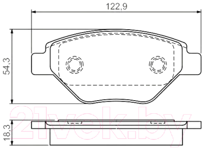 

Тормозные колодки Bosch, 0986495069