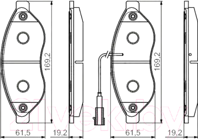 

Тормозные колодки Bosch, 0986495096