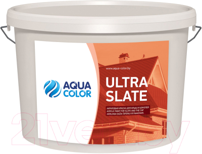 Краска AquaColor Ultra Slate (3.25кг, красно-коричневый)