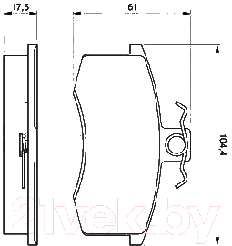

Тормозные колодки Bosch, 0986491700