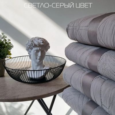 Покрывало MATEX Decorative Cover Flower / 63-797 (светло-серый)