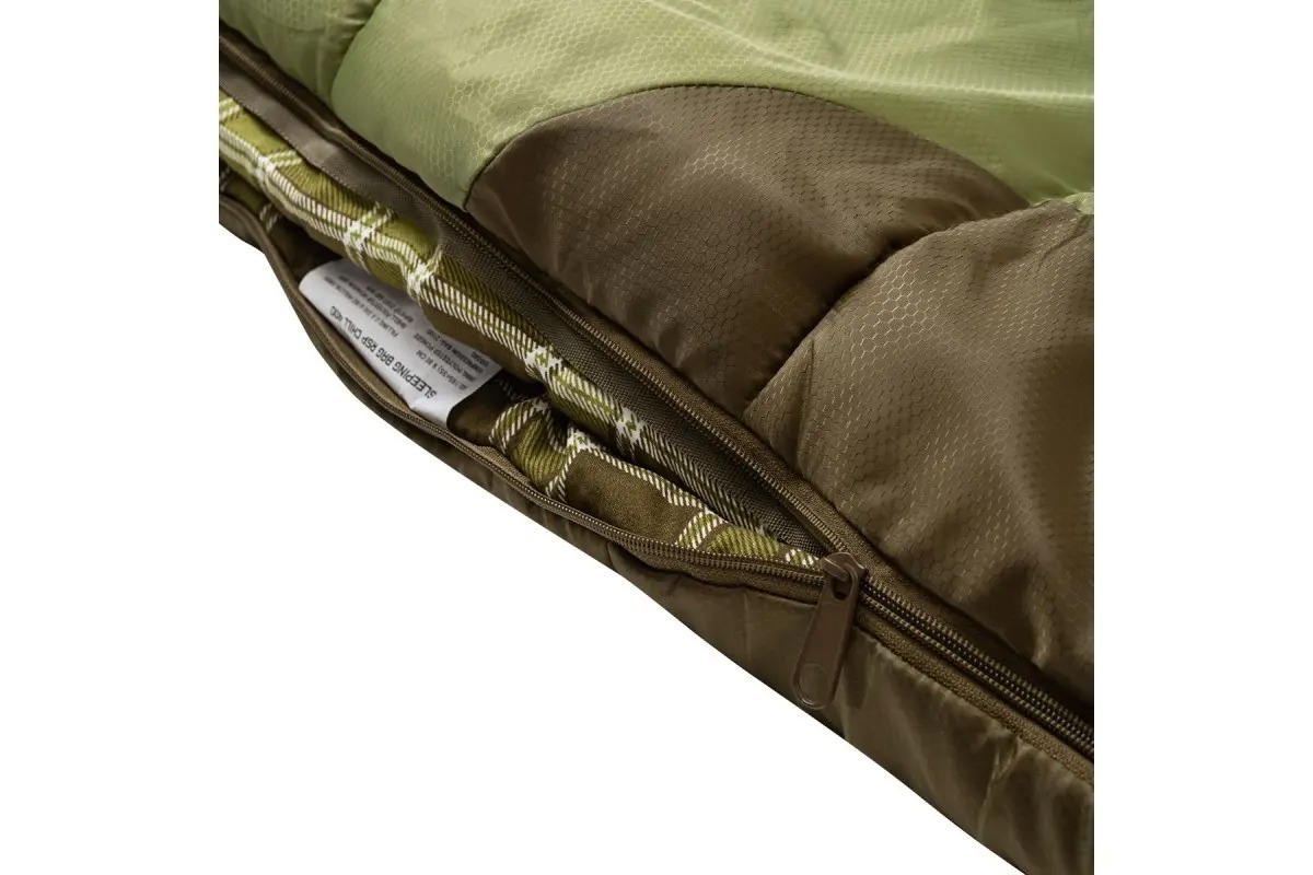 Спальный мешок RSP Outdoor Chill 200 Big / SB-СH-200-BIG-GNBR-R (зеленый/коричневый) — фото 6