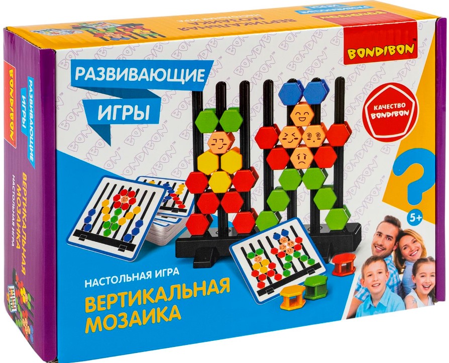 Развивающая игра Bondibon Вертикальная мозаика / ВВ6355