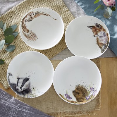 Тарелка столовая глубокая Royal Worcester Забавная фауна. Сова / WNB4341-XB-Owl