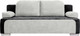 Диван KRONES Атлант (велюр черный/молочно-серый) - 