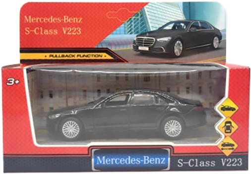 Автомобиль игрушечный Технопарк Mercedes-Benz S-Class v223 / SCLASS-13-BK (черный)