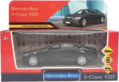 Автомобиль игрушечный Технопарк Mercedes-Benz S-Class v223 / SCLASS-13-BK (черный) - 