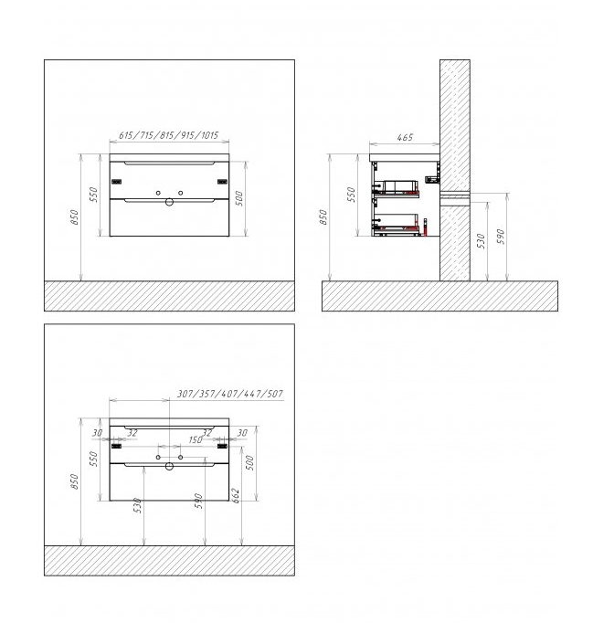 Тумба с умывальником BelBagno Etna-900-2C-SO-BL-P + LOV-900-LVB