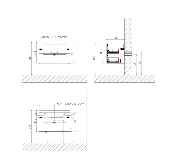 Тумба с умывальником BelBagno Etna-900-2C-SO-RN-P + LOV-900-LVB