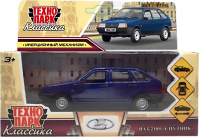 

Автомобиль игрушечный, Ваз-2109 Спутник / 2109-12-BU