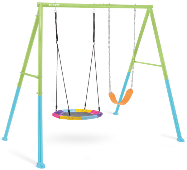 Качели Intex 44125 (зеленый/голубой)