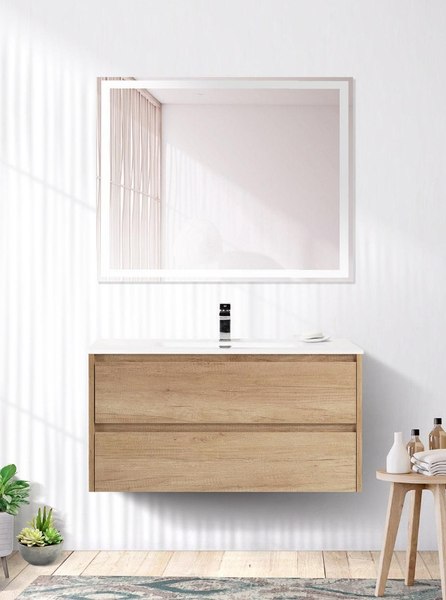 Тумба с умывальником BelBagno KRAFT-900-2C-SO-RNN + LOV-900-LVB