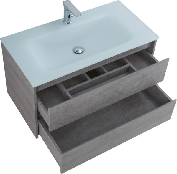 Тумба с умывальником BelBagno Kraft-900-2C-SO-CG + LOV-900-LVB