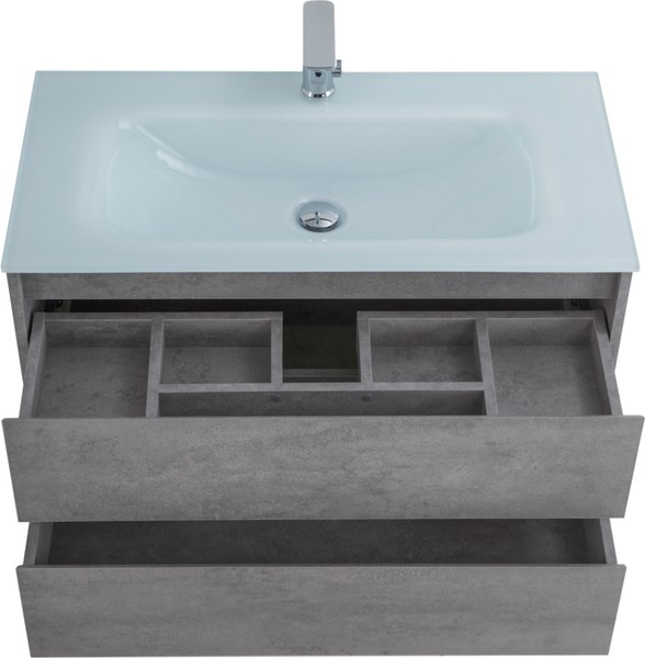 Тумба с умывальником BelBagno Kraft-900-2C-SO-CG + LOV-900-LVB