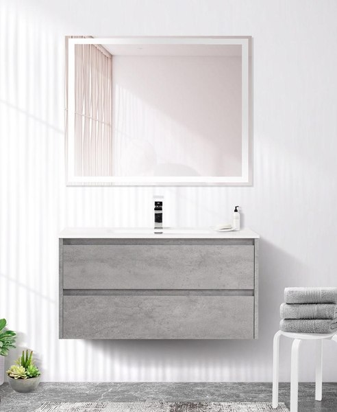 Тумба с умывальником BelBagno Kraft-900-2C-SO-CG + LOV-900-LVB