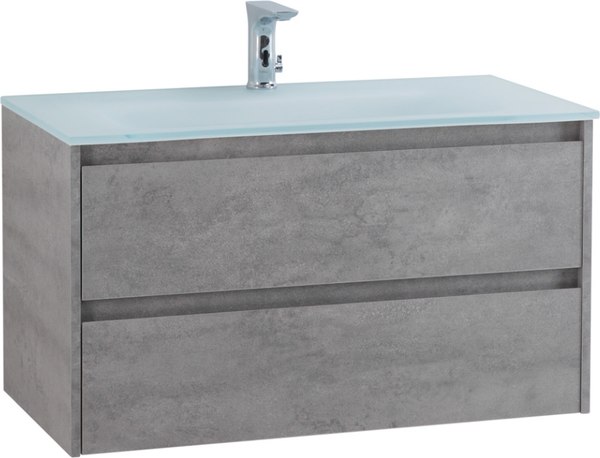 Тумба с умывальником BelBagno Kraft-900-2C-SO-CG + LOV-900-LVB