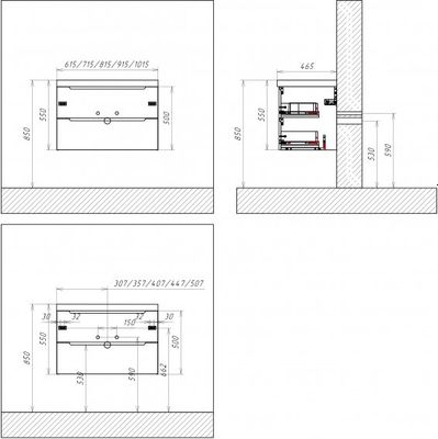 Тумба с умывальником BelBagno Etna-1000-2C-SO-RG-P + LOV-1000-LVB