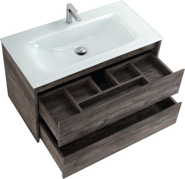 Купить Тумба с умывальником BelBagno Kraft-1000-2C-SO-PP + LOV-1000-LVB в Минске