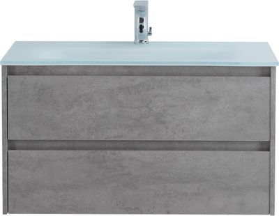 Тумба с умывальником BelBagno Kraft-1000-2C-SO-CG + LOV-1000-LVB