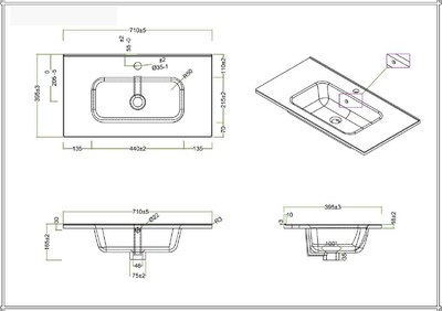 Тумба с умывальником BelBagno 39-700/390-2C-SO-RT + BB700/390ETL