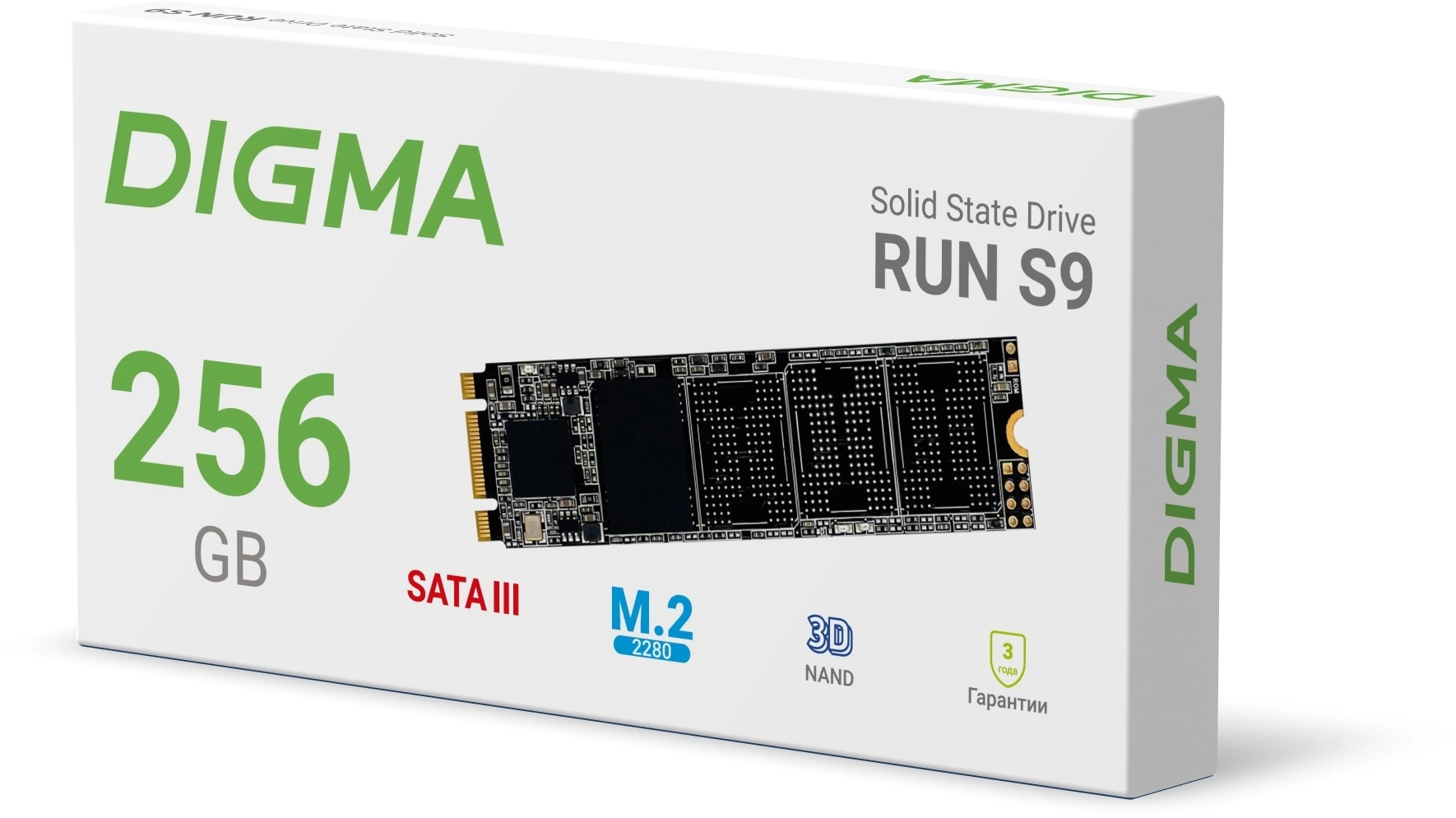 SSD диск Digma Run S9 M.2 2280 256GB DGSR1256GS93T