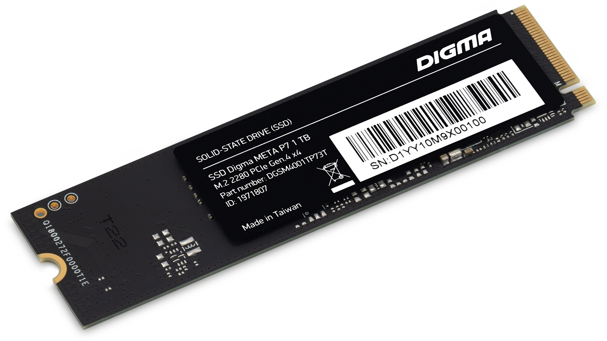 SSD диск Digma Meta P7 M.2 2280 1TB DGSM4001TP73T