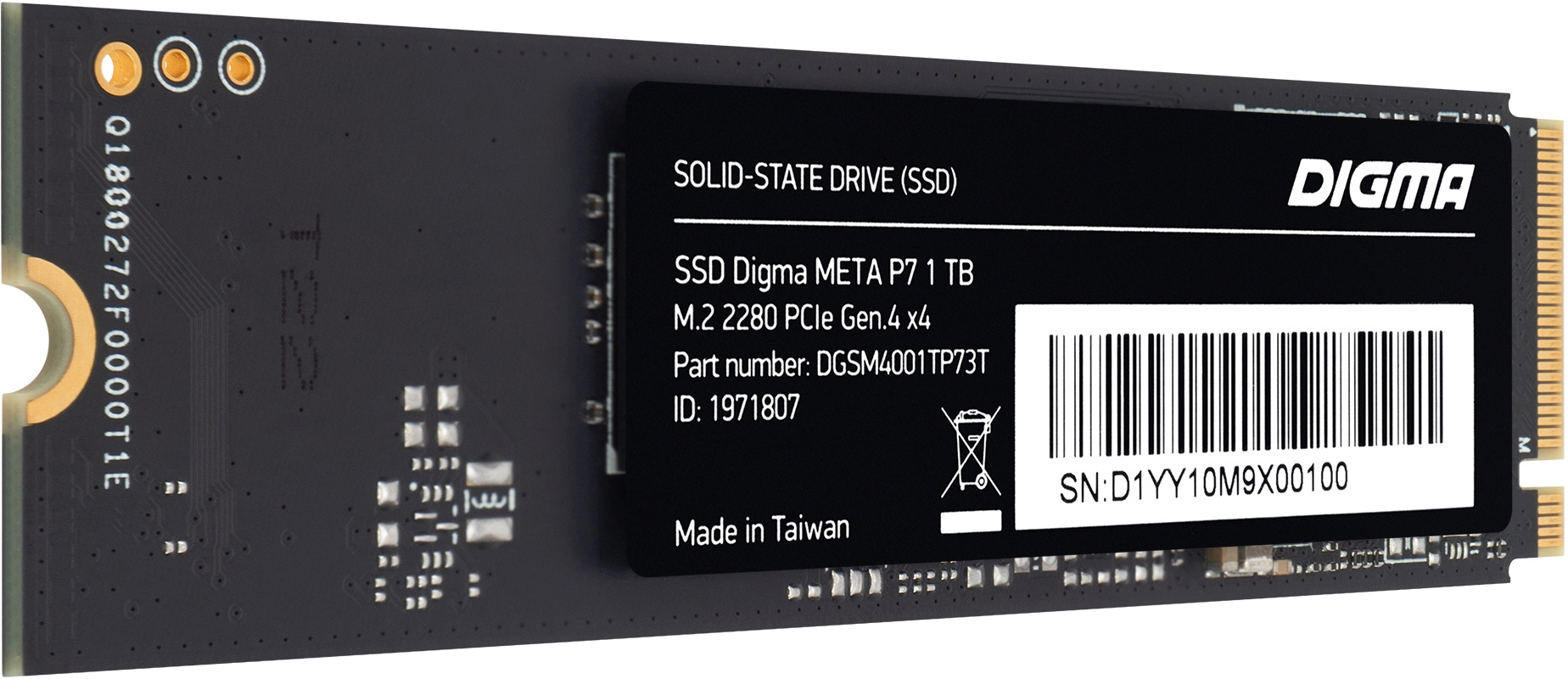 SSD диск Digma Meta P7 M.2 2280 1TB DGSM4001TP73T