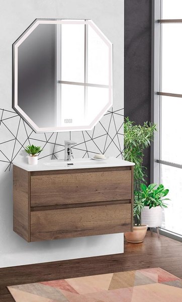 Тумба с умывальником BelBagno KRAFT39-800/390-2C-SO-RT + BB800/390ETL