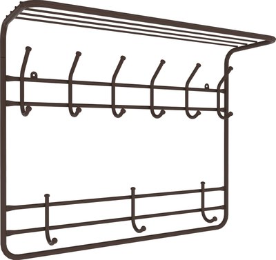 Вешалка для одежды ЗМИ 80 ВСП 9 (коричневый)